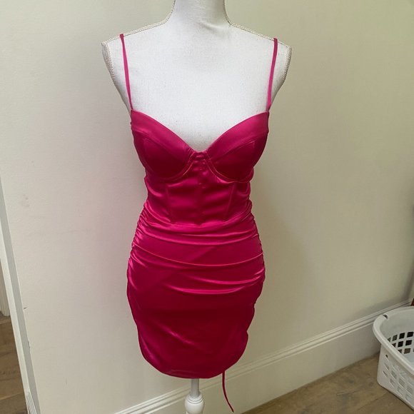Oh Polly Dresses & Skirts - Oh Polly Hot Pink Mini Dress